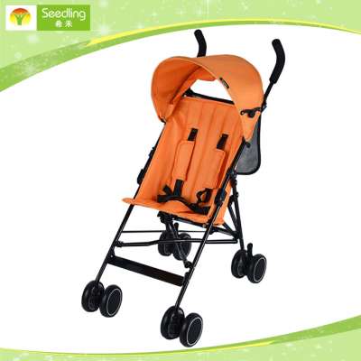 cheap strollers for infants, orange portable safe baby girl stroller pushchair